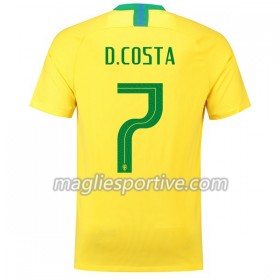 Completo Calcio Brasile D.Costa 7 Divisa Prima Mondiali 2018